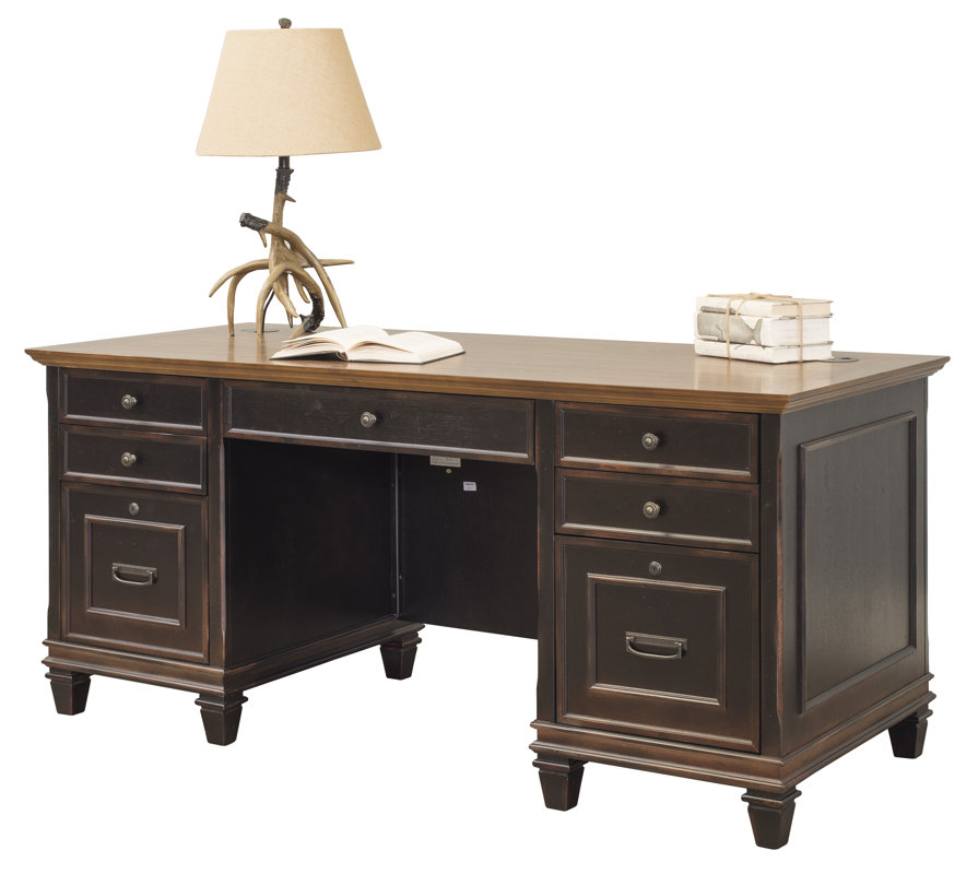 kathy ireland Home by Martin Furniture Hartford Executive Desk & Reviews Wayfair